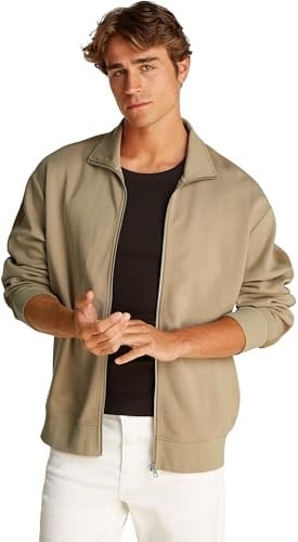 Calvin Klein LOGO TAPE ZIP THROUGH Sweatshirt Erkek