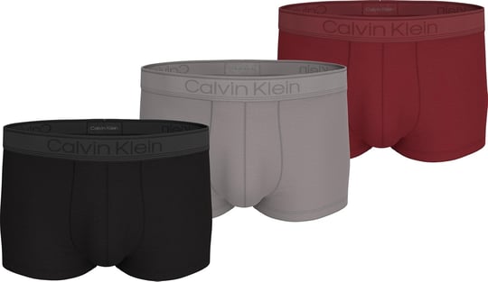 Calvin Klein Low Rise Trunk 3Lü Paket Erkek Iç Giyim, Çok Renkli, S