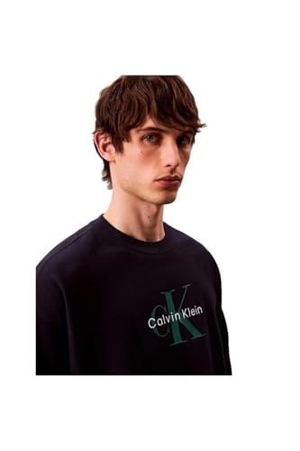 Calvin Klein LS EU 350TERRY MONOLOGO CN SWTSH Sweatshirt Erkek - Bedenler: S, M, L, XL, XXL