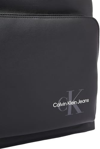 Calvin Klein MONO LOGO BACKPACK 40 Erkek Sırt Çantası, Siyah, Tek Beden