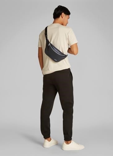 Calvin Klein MONO LOGO WAISTBAG 38 Erkek Çanta, Siyah, Tek Beden