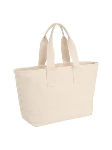 Calvin Klein POCKET CANVAS ZIP WEEKENDER Erkek Çanta, Bej, Tek Beden