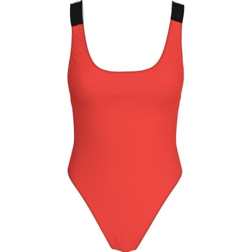 Calvin Klein SCOOP BACK ONE PIECE Mayo Kadın