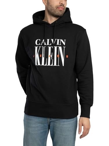 Calvin Klein SERIF FONT GRAPHIC HOODIE Sweatshirt Erkek