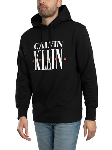 Calvin Klein SERIF FONT GRAPHIC HOODIE Sweatshirt Erkek