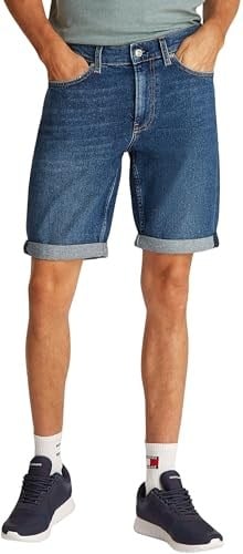 Calvin Klein Slim Fit Kot Şort, J30J327184