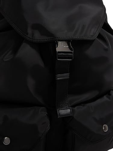 Calvin Klein SPEED CLIP UT FLAP BACKPACK35 NY Erkek Sırt Çantası, Siyah, Tek Beden