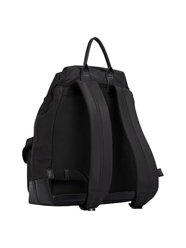 Calvin Klein SPEED CLIP UT FLAP BACKPACK35 NY Erkek Sırt Çantası, Siyah, Tek Beden