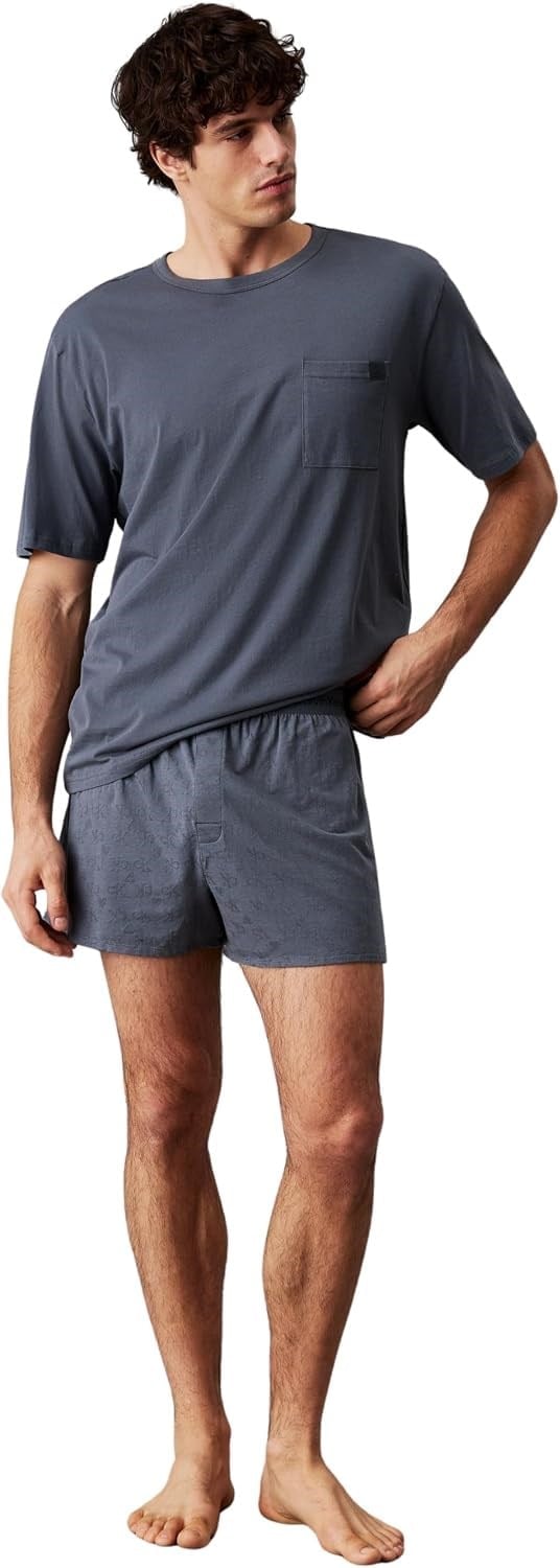 Calvin Klein S/S BOXER SET Pijama Altı Üniseks Yetişkin