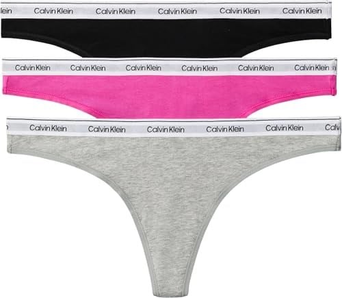 Calvin Klein THONG 3PK Tanga Kadın - Bedenler: 2XL, 3XL, XS, S, M, L, XL