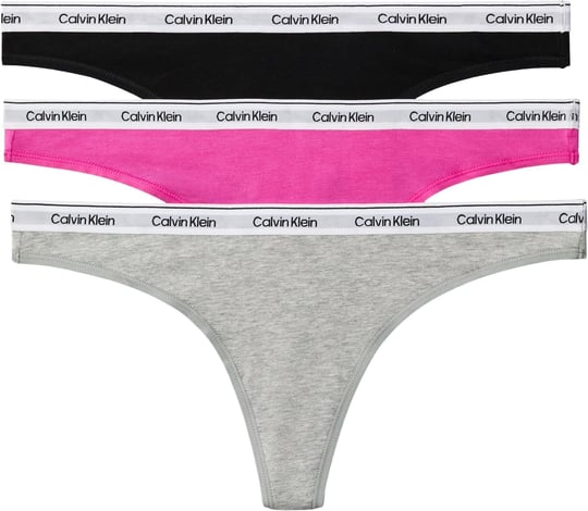 Calvin Klein THONG 3PK Tanga Kadın - Bedenler: 2XL, 3XL, XS, S, M, L, XL