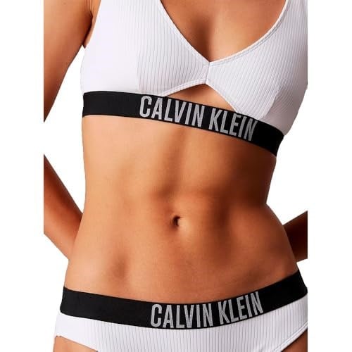 CALVIN KLEIN Women BIKINI Swim Brief, White (Brilliant White), XS