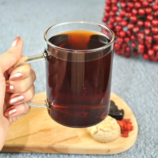 Cam Borosılıkat Büyük Çay Fincanı Kupa Kulplu Kahve Çay Bardağı-1 Adet 420 Cc