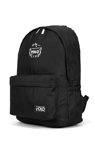 Cambridge Polo Club Urban Ön Bölmeli Unisex Sırt Çantası Siyah