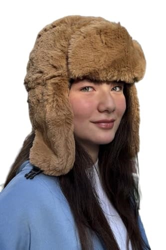Camel Peluş Pilot Şapka – Kışlık Kulaklıklı Sıcak Tutan Yumuşak Kürk Şapka, Unisex Genç Model