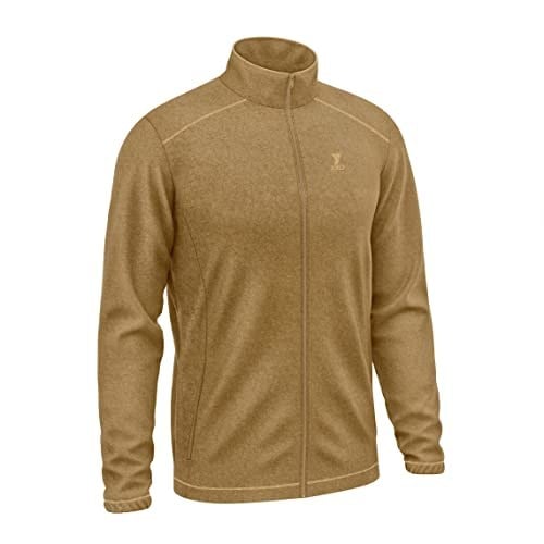 Camel Tam Fermuarlı Unisex Polar