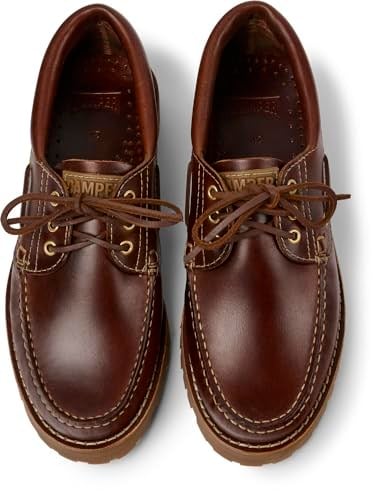 Camper 15233 Wholesale Deri Sneakers Kahverengi Erkek Ayakkabı