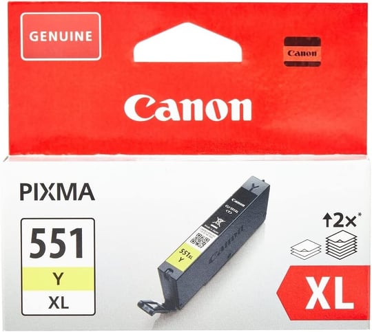 Canon CLI-551XL Y Yüksek Kapasiteli Orijinal Sarı Mürekkep Kartuşu 6446B001