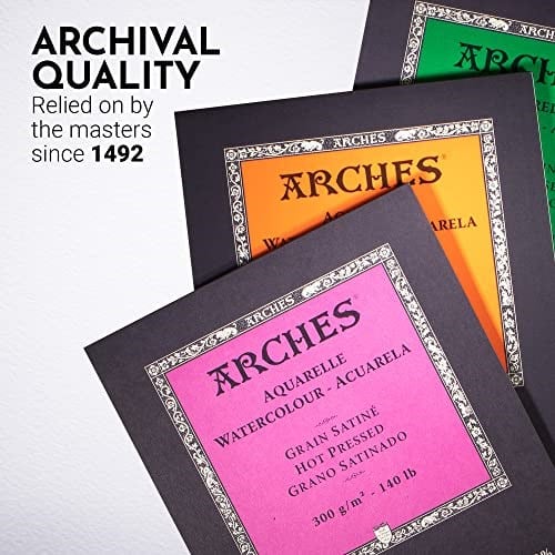 Canson Arches Suluboya Defteri, 23 X 31Cm, 12 Sayfa, 300Gr