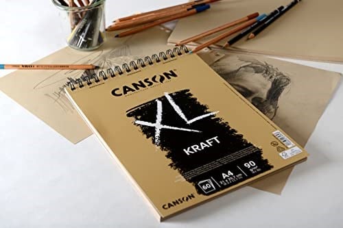 Canson Spp Canxl Kraft 60S A4 90G Brun Kraft Blok - Seçenekler: DIN A5, 210 x 309 mm, 297 x 432 mm