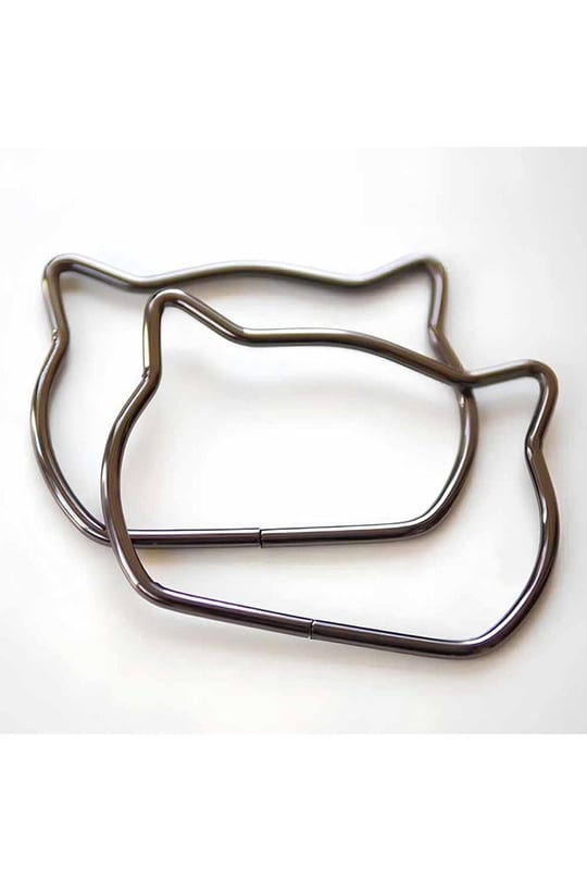 Çanta Sapi Metal Kedi Siyah