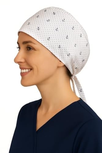 Çapalı Beyaz Doktor Hemşire Aşçı Cerrahi Bone Hastane Bone Bandana M201