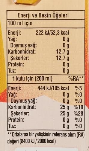 Cappy Kayısı Nektarı Karton Kutu 27x200 ml