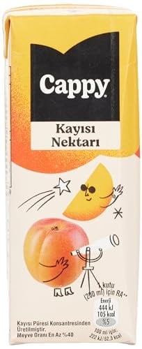 Cappy Kayısı Nektarı Karton Kutu 27x200 ml