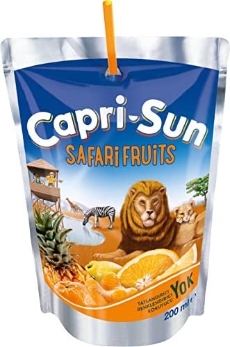Capri-Sun Safari (Portakallı, Ananaslı, Mandalinalı) (200 ml x 20 Adet)