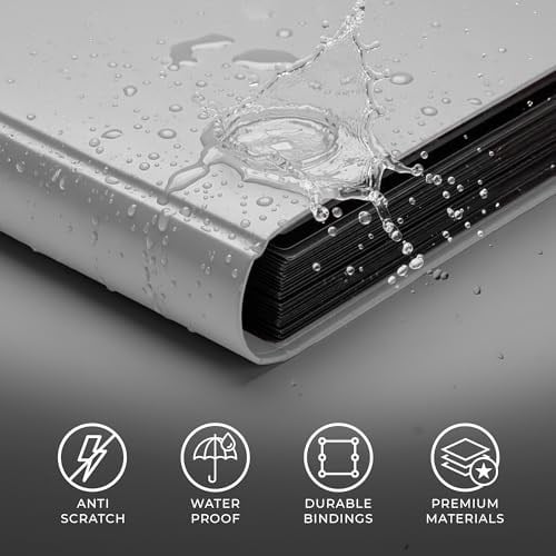 CardGuard Trading Card Pro-Folio, 9 Cepli Yan Yükleme Sayfaları, 360 Kart Tutar, Beyaz