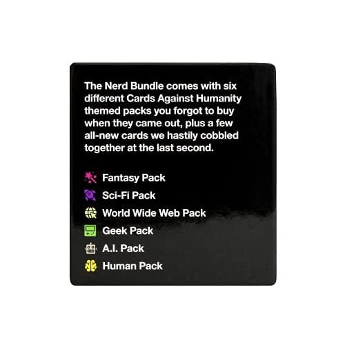 Cards Against Humanity: Nerd Bundle • 6 Themed Packs + 10 All-New Cards