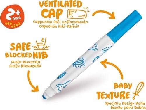 CARIOCA 12 RENK BABY JUMBO KEÇELİ KALEM 42814
