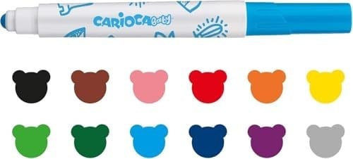 CARIOCA 12 RENK BABY JUMBO KEÇELİ KALEM 42814