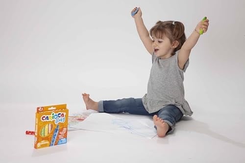 Carioca Jumbo Bebek Elleri Kirletmeyen Pastel Boya Kalemi 8Li 2 Yaş+