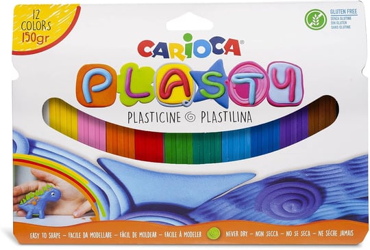 Carioca Plasty Kurumayan Oyun Hamuru 12 Renk, 150 gr