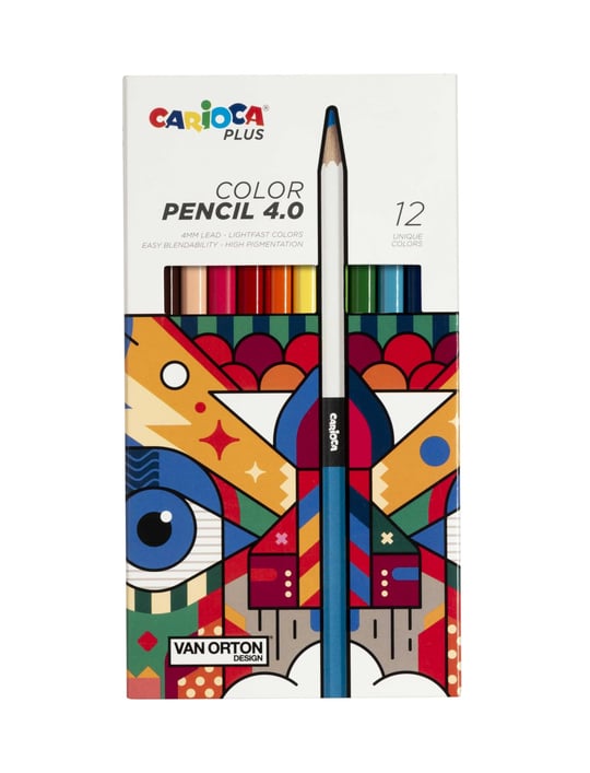 Carioca Plus 4.0 Kuru Boya Kalemi 12Li - Seçenekler: 12 renkli kalem, 18 renkli kalem, 24 renkli kalem