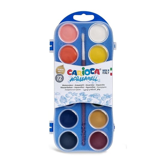 Carioca Sulu Boya 30 mm 12li - Seçenekler: 12li, 24lü (2 Fırçalı)