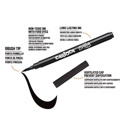 Carioca Super Brush Keçeli Boya Kalemi 20Li