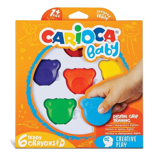 Carioca Teddy Bebek Crayons 6Li +1 Yaş