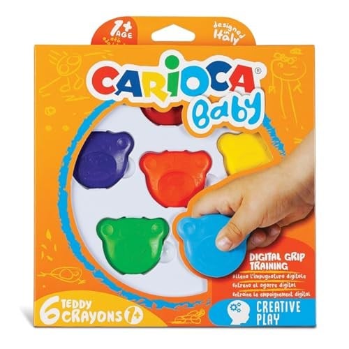 Carioca Teddy Bebek Crayons 6Li +1 Yaş
