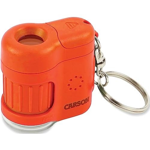 Carson MM-280O MicroMini™ Cep Mikroskobu Anahtarlık, Turuncu