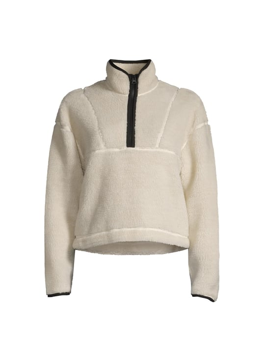 Casall Balıkçı Yaka Zip Ceket, L, 5002972597, Beyaz, Kadın
