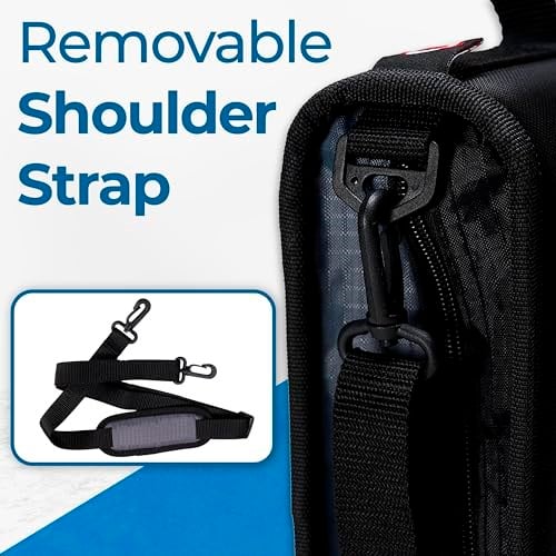 Case-it The Mighty Zip Tab Fermuarlı Klasör - 7,5 cm O Halkalar - 5 Renkli Sekme Genişleyen Dosya Klasörü - Çoklu Cep - 600 Sayfa Kapasitesi - Omuz Askısı ile B - Seçenekler: 1 Pack, Case of 6, Single