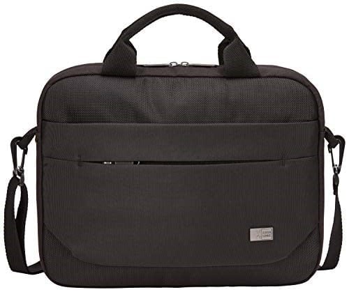 Case Logic Advantage Attaché 11,6 inç dizüstü bilgisayar çantası, tablet ve ön bölmeli, küçük cihazlar için, siyah