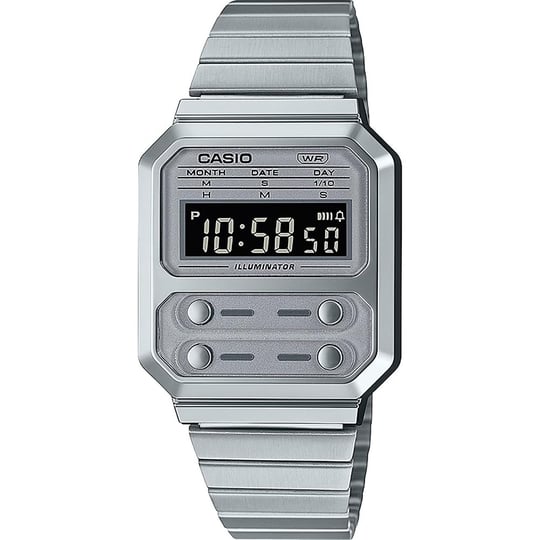 Casio A100WE-7BDF Kol Saati, Gri, Standart