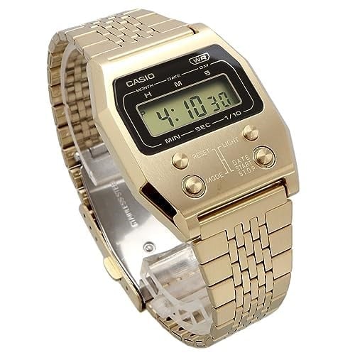 Casio A1100G-5DF Kol Saati, Altın Sarısı, Standart