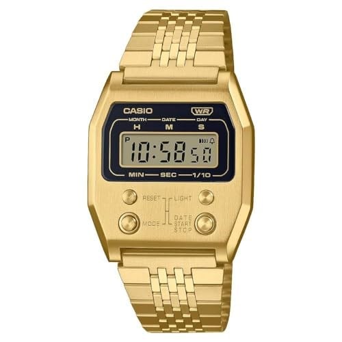 Casio A1100G-5DF Kol Saati, Altın Sarısı, Standart