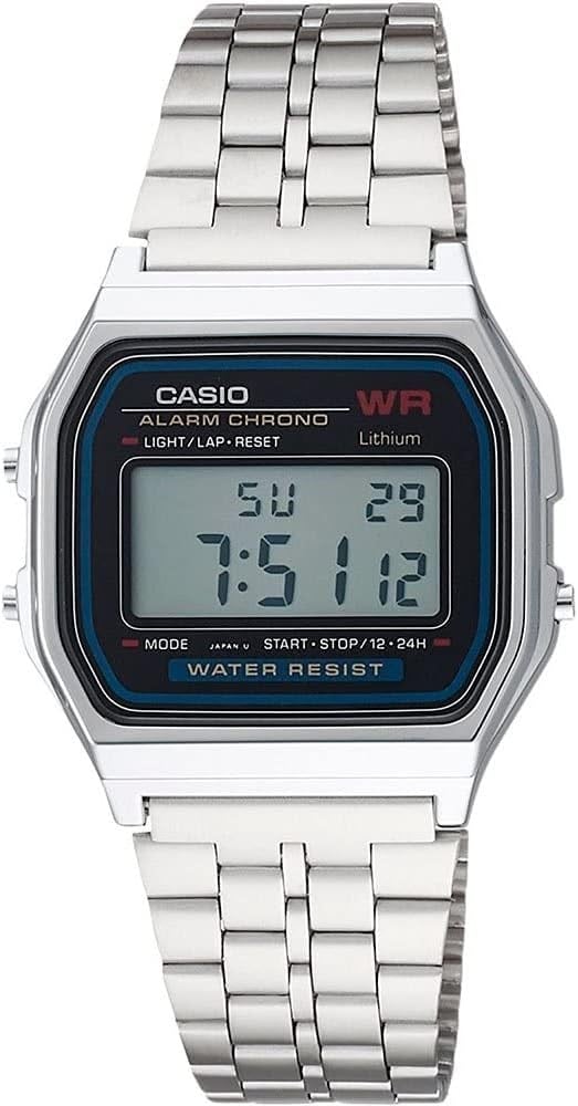 Casio A159WA-N1DF Retro Unisex Kol Saati, Gri, Standart