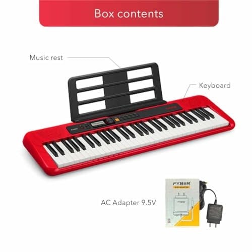 Casio Casiotone CT-S200RDC2 Kırmızı 61 Tuşlu Org