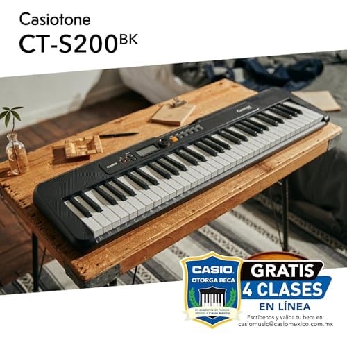 CASIO CT-S200BK 61 TUŞLU ORG-SİYAH